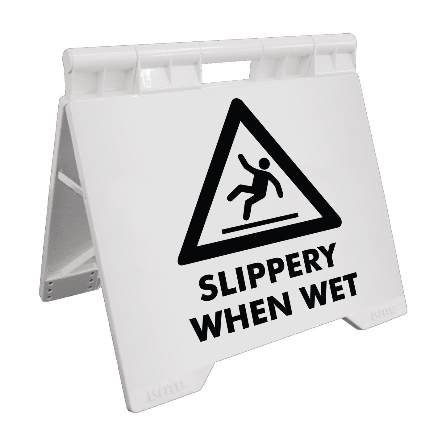 Slippery When Wet - Evarite A - Frame Sign - New Signs