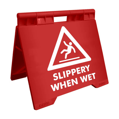 Slippery When Wet - Evarite A - Frame Sign - New Signs