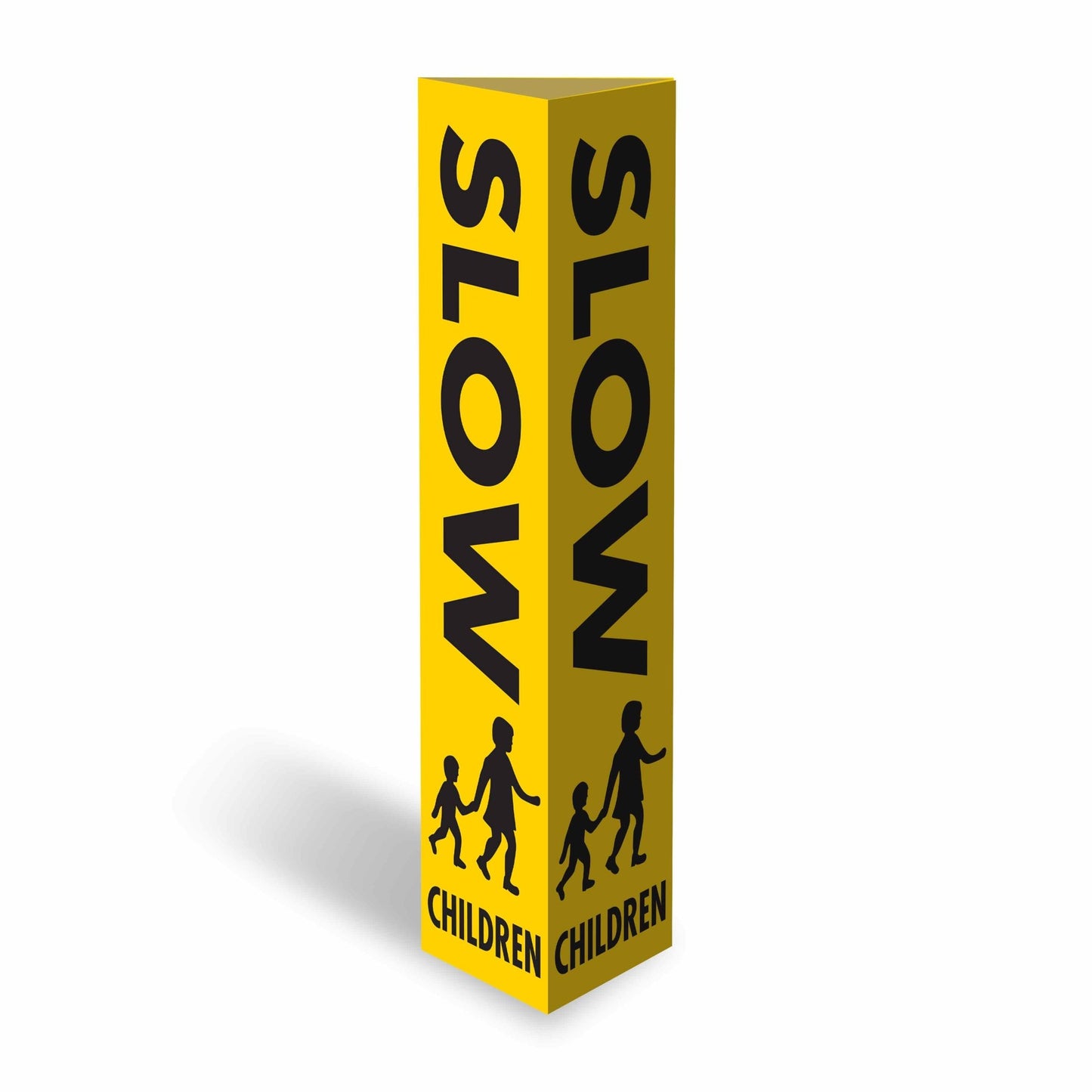 Slow Children - Corflute Bollard Cover - New Signs