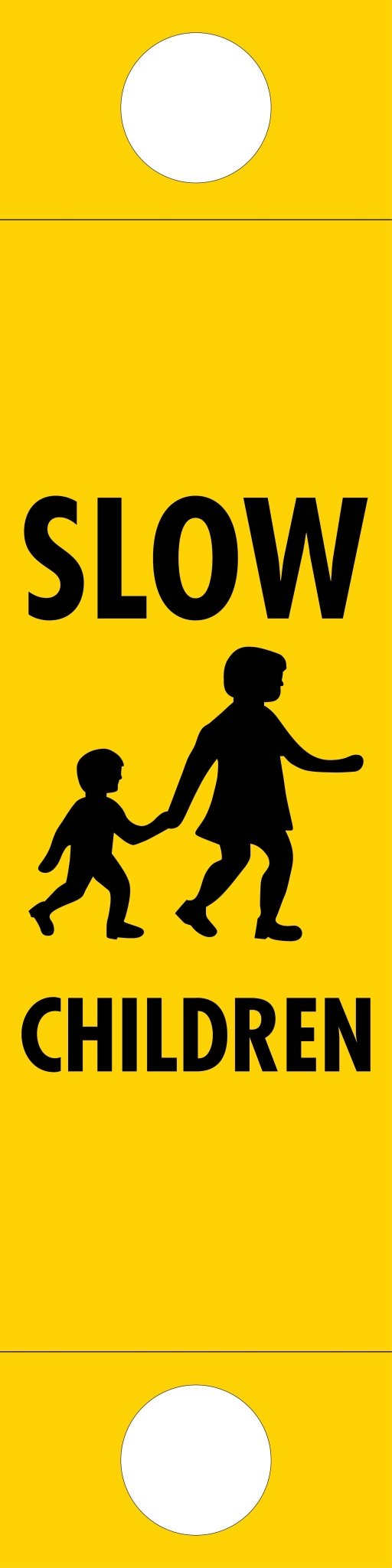 Slow Children - Corflute Bollard Traffic Signs - New Signs