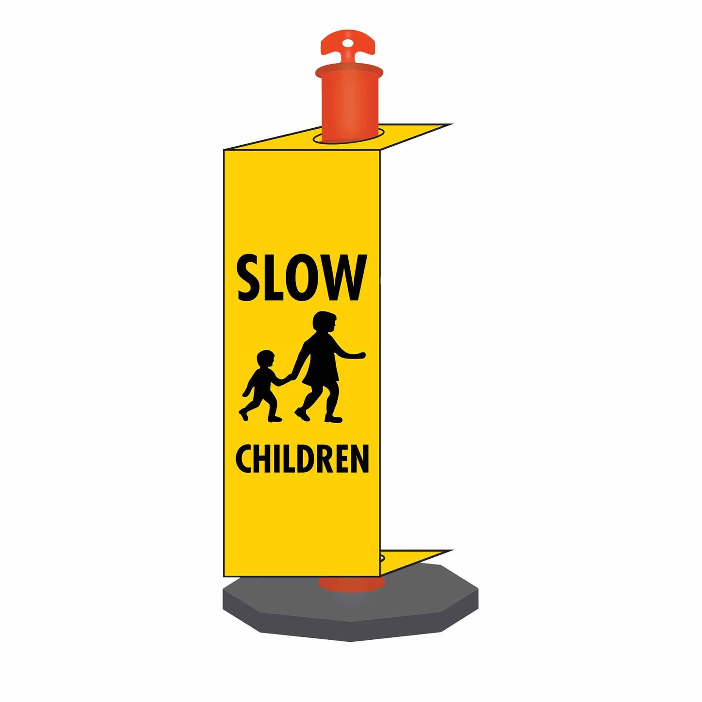 Slow Children - Corflute Bollard Traffic Signs - New Signs