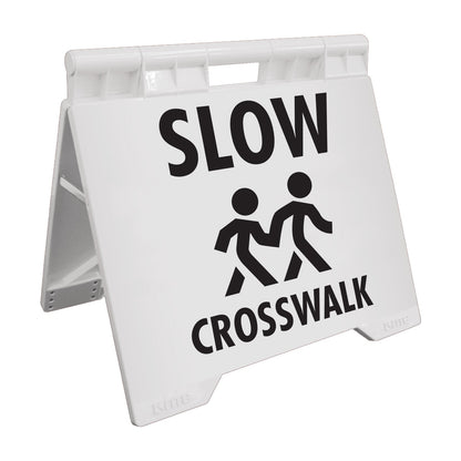 Slow Crosswalk - Evarite A - Frame Sign - New Signs