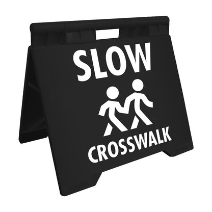 Slow Crosswalk - Evarite A - Frame Sign - New Signs