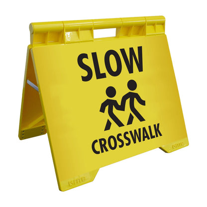 Slow Crosswalk - Evarite A - Frame Sign - New Signs