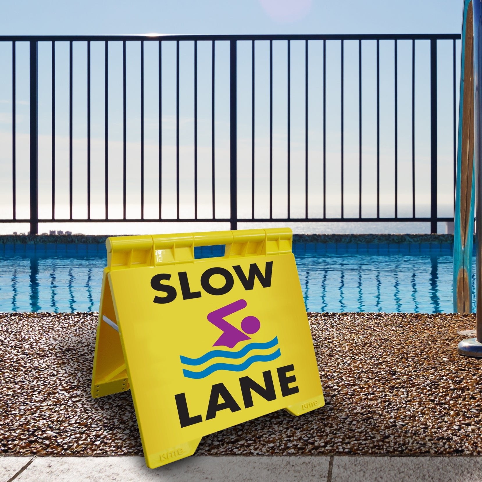 Slow Lane - Evarite A - Frame Sign - New Signs