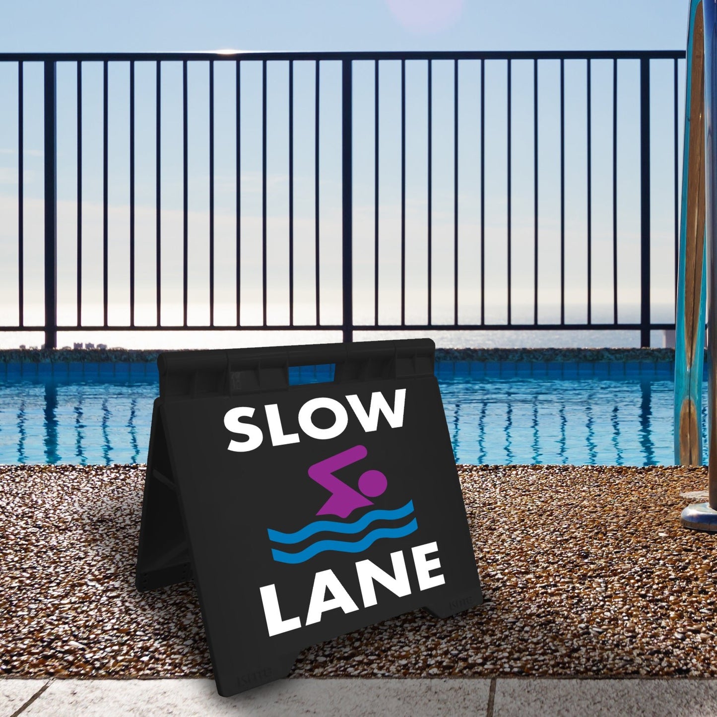 Slow Lane - Evarite A - Frame Sign - New Signs