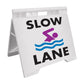 Slow Lane - Evarite A - Frame Sign - New Signs
