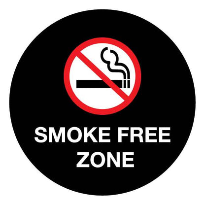 Smoke Free Zone Decal - New Signs