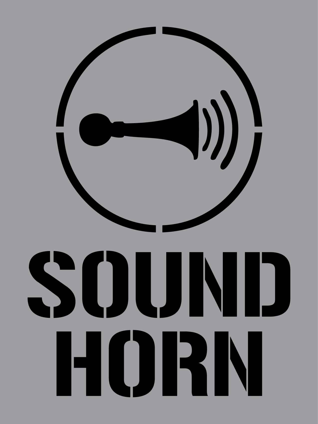 Sound Horn - Aluminium Composite Stencil - New Signs
