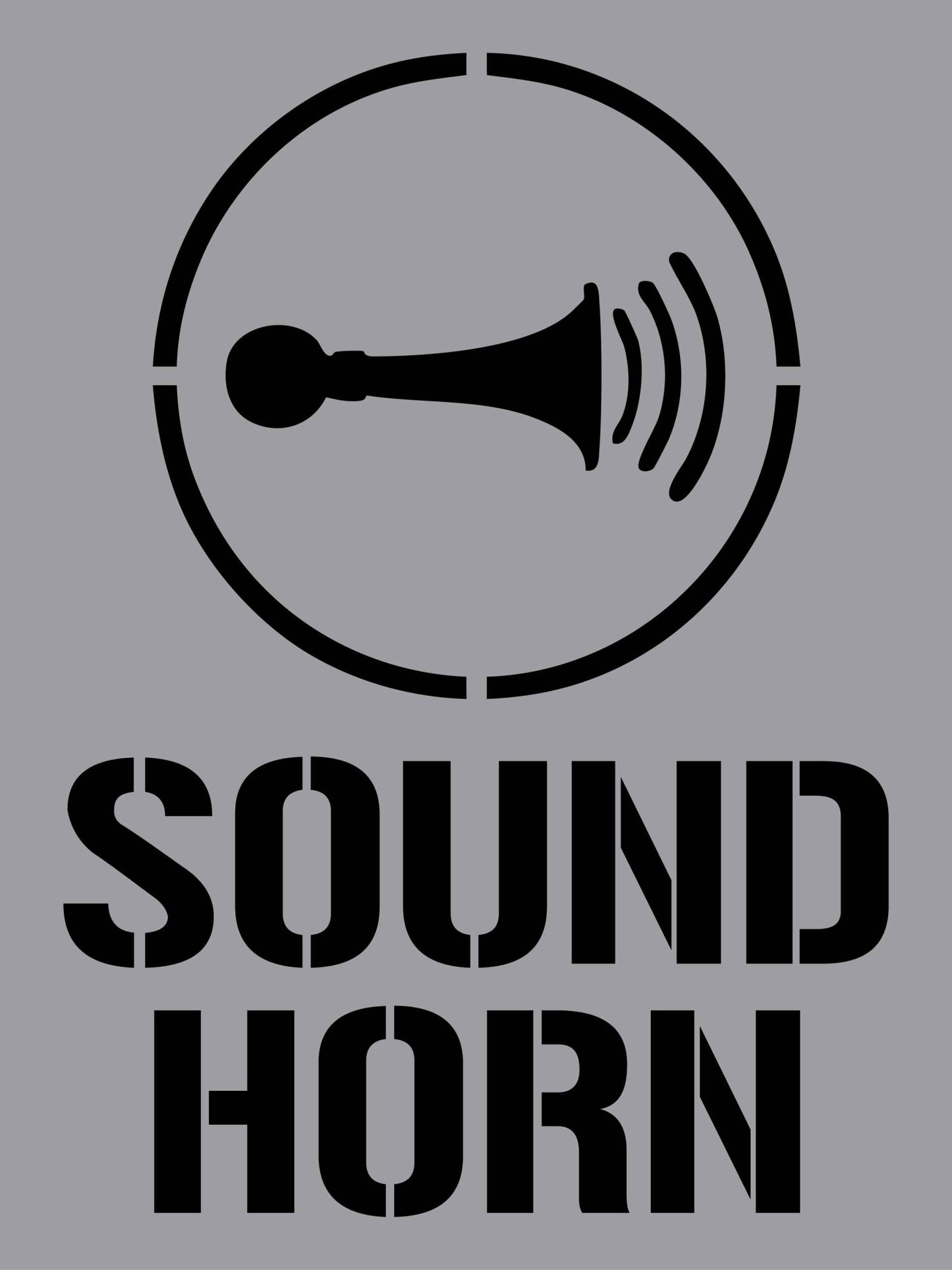 Sound Horn - Aluminium Composite Stencil - New Signs