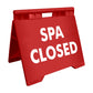 Spa Closed - Evarite A - Frame Sign - New Signs