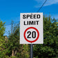Speed Limit 20km Sign - New Signs