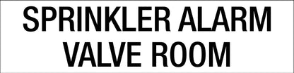Sprinkler Alarm Valve Room - Statutory Sign - New Signs