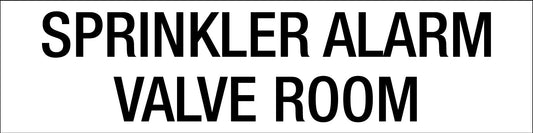 Sprinkler Alarm Valve Room - Statutory Sign - New Signs