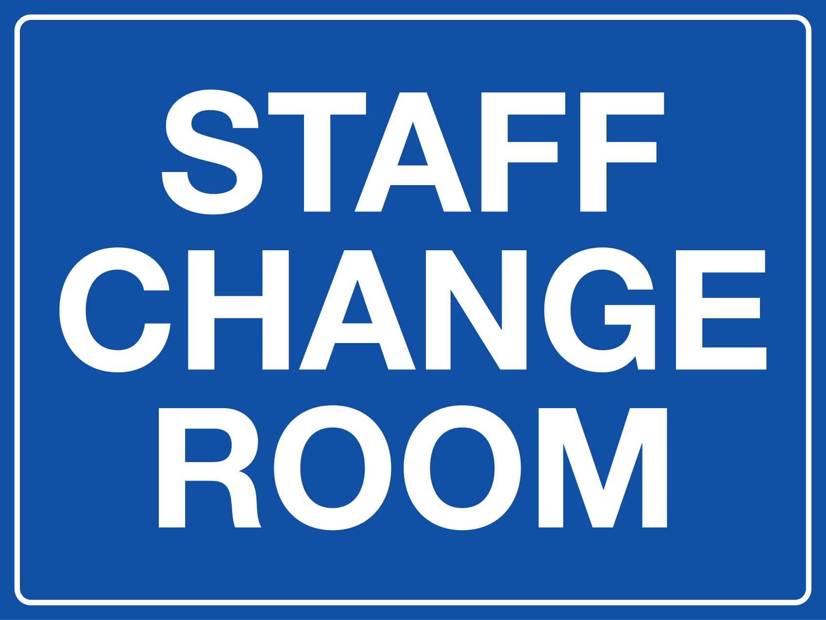 Staff Change Room Sign - New Signs
