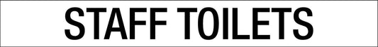 Staff Toilets - Statutory Sign - New Signs