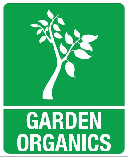 Standard Garden Organics Wheelie Bin Stickers - New Signs