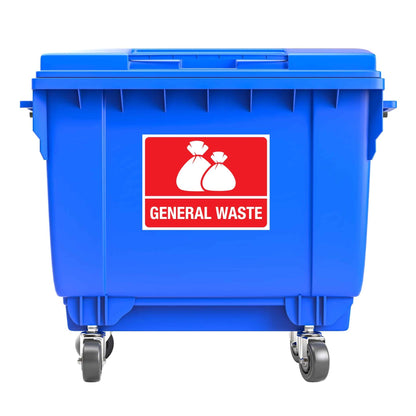 Standard General Waste Large Bin Sticker - New Signs