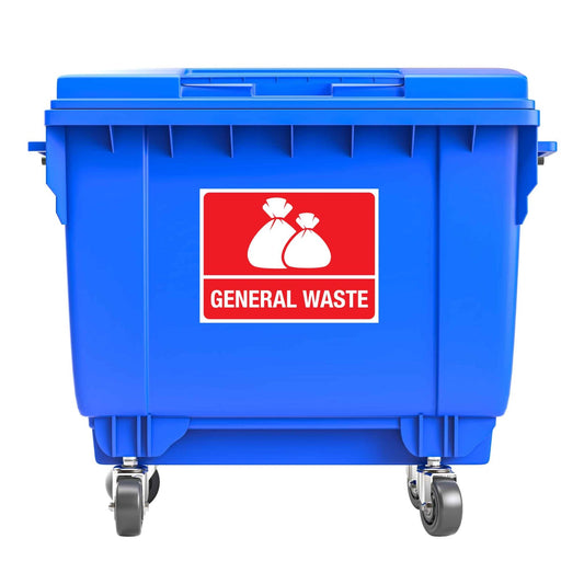Standard General Waste Large Bin Sticker - New Signs