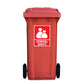 Standard General Waste Wheelie Bin Stickers - New Signs