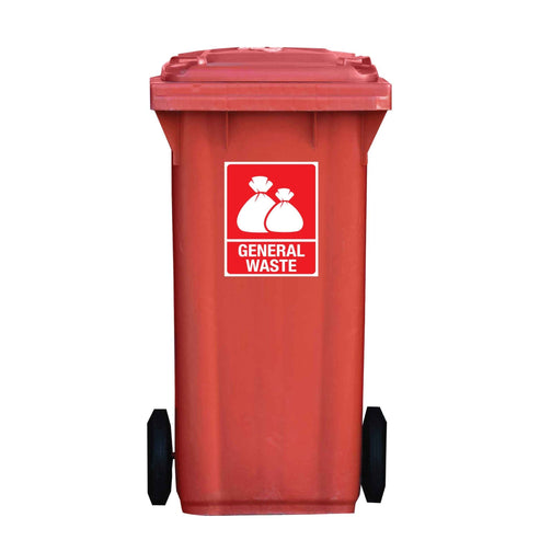 Standard General Waste Wheelie Bin Stickers – New Signs