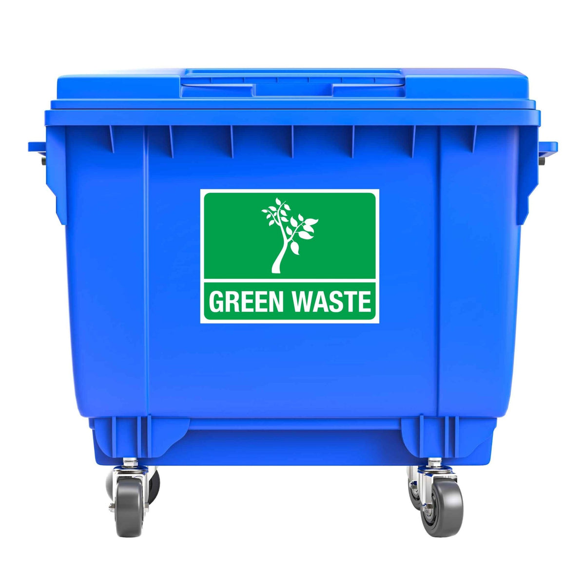 Garbage Pin Green Color Standard Green Waste Large Bin Sticker – New Signs