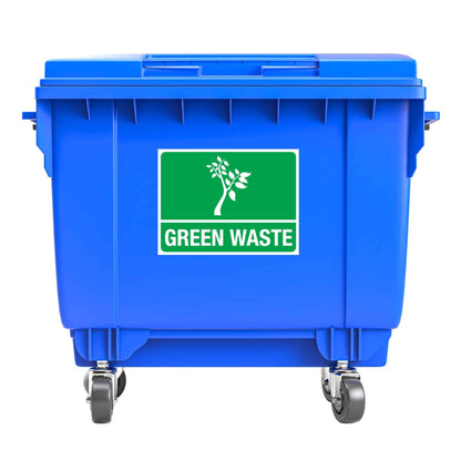 Standard Green Waste Large Bin Sticker - New Signs