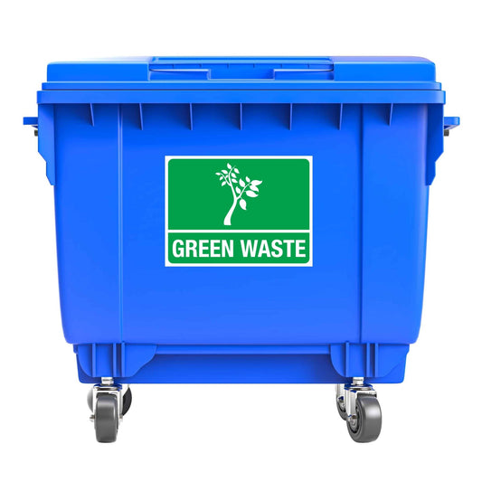 Standard Green Waste Large Bin Sticker - New Signs