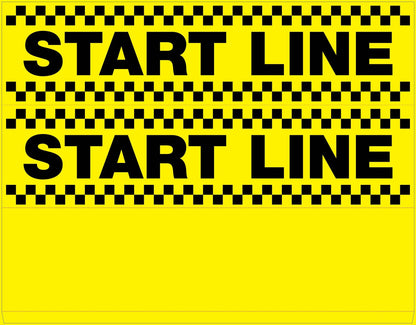 Start Line - Landscape Corflute Toblerone Signs - New Signs