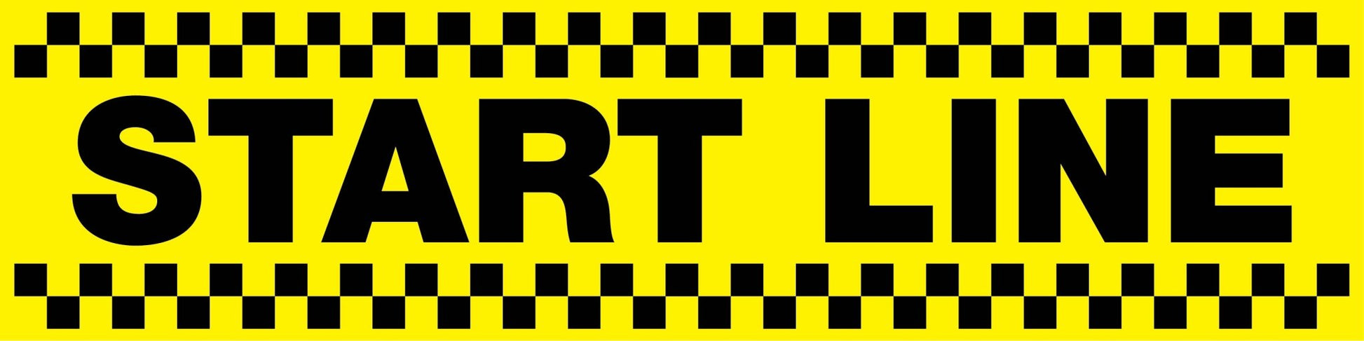 Start Line - Landscape Corflute Toblerone Signs - New Signs