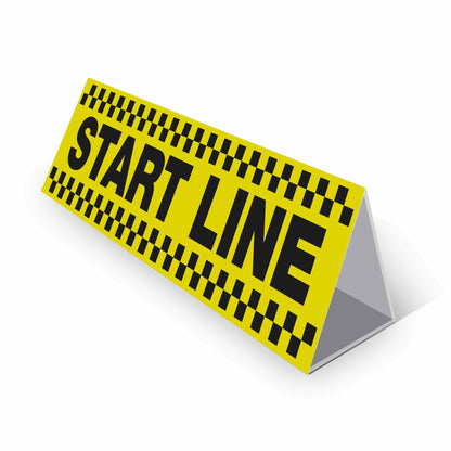 Start Line - Landscape Corflute Toblerone Signs - New Signs