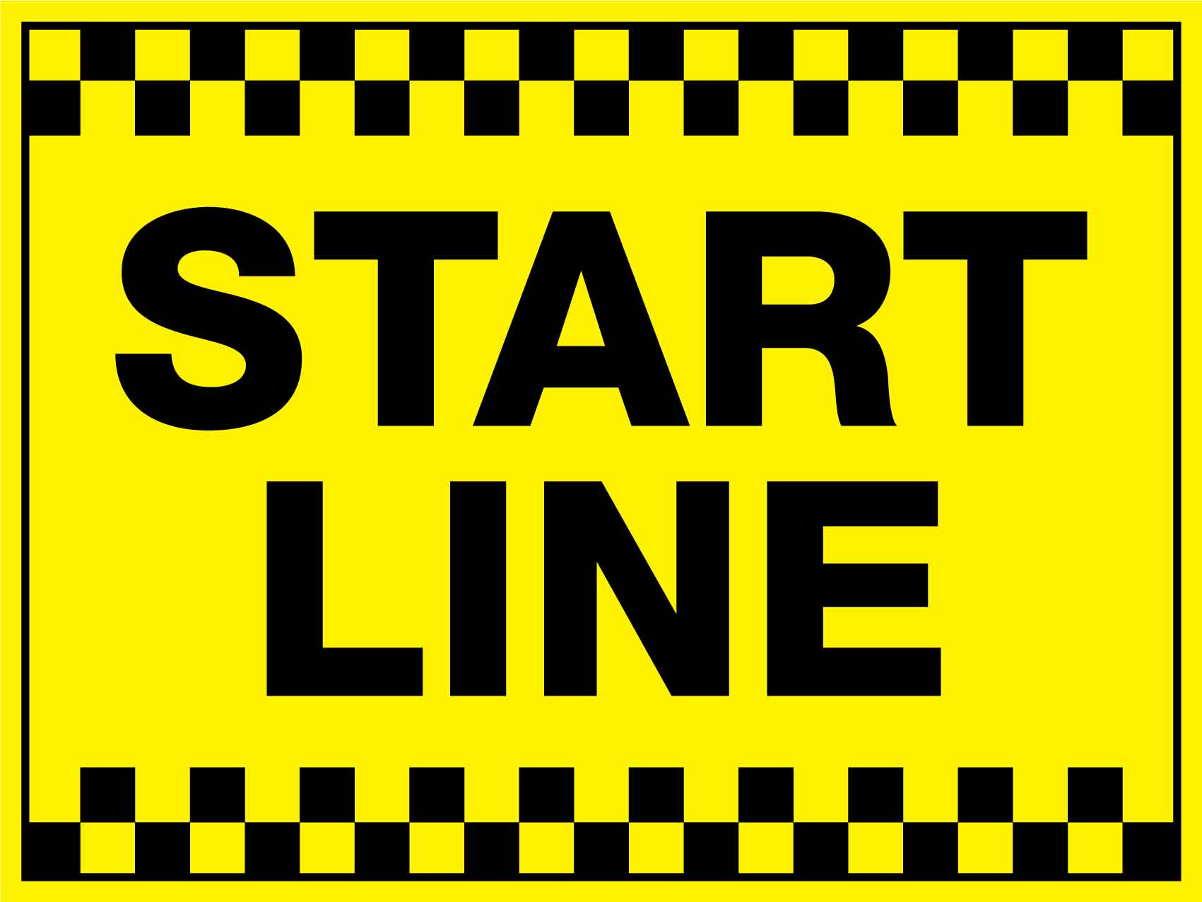 Starte Line Start Line Sign – New Signs