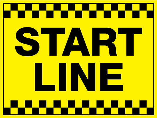 Start Line Sign - New Signs