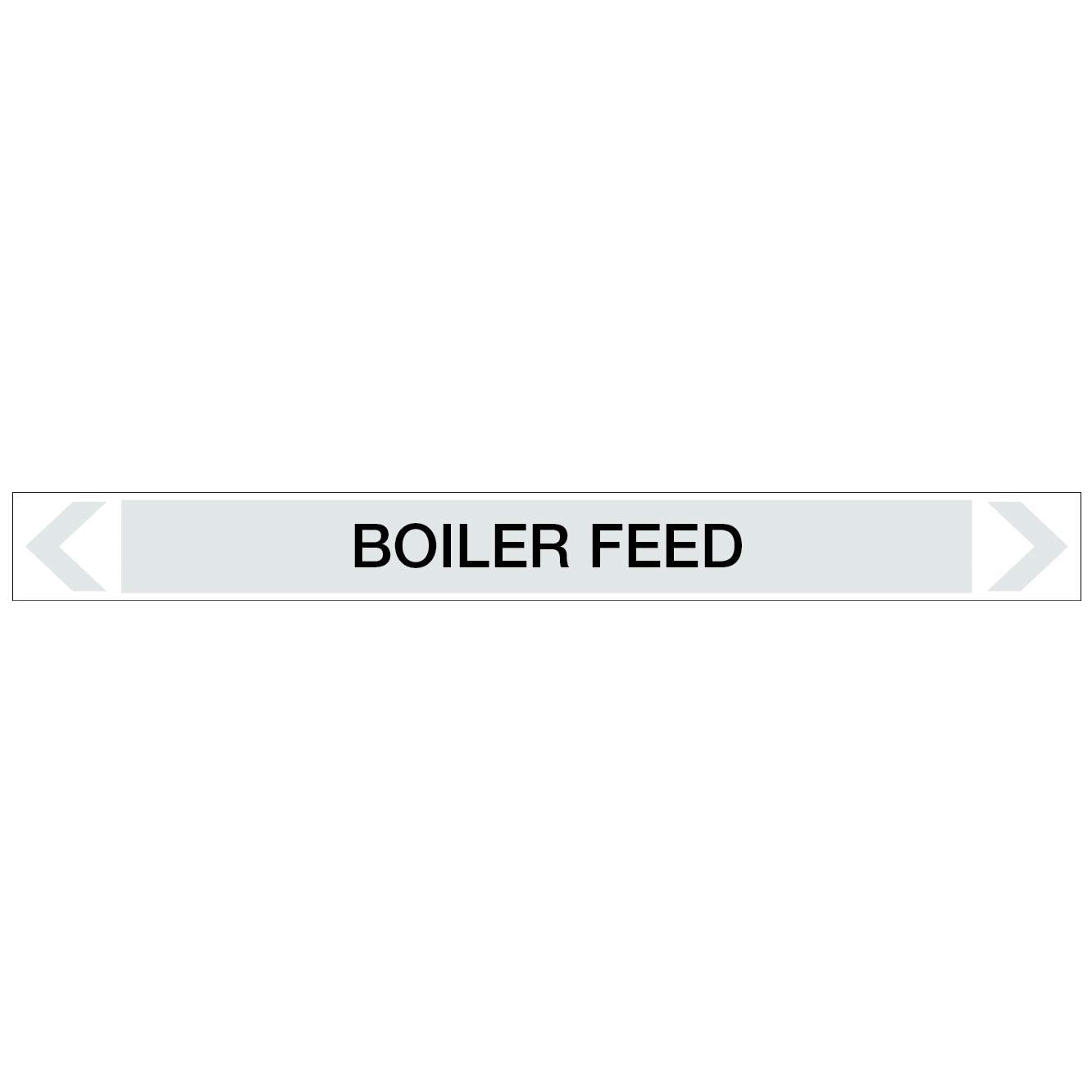 Steam - Boiler Feed - Pipe Marker Sticker - New Signs