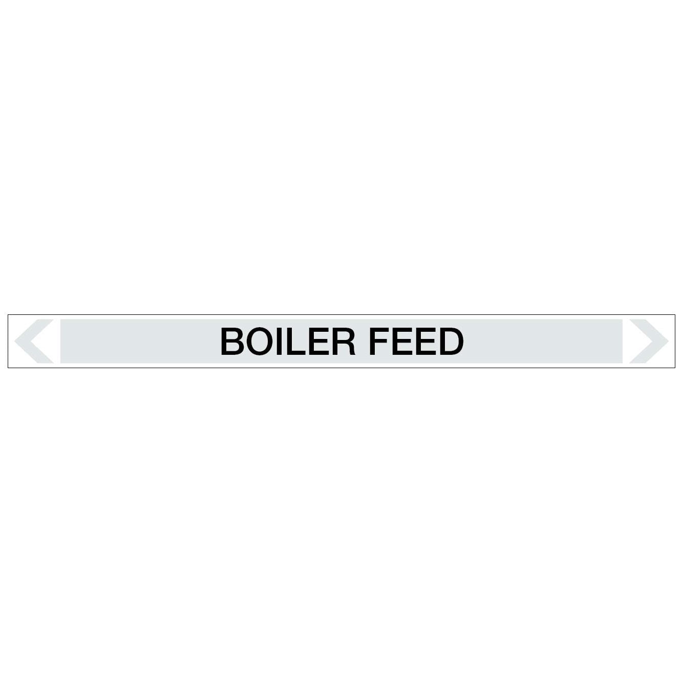Steam - Boiler Feed - Pipe Marker Sticker - New Signs