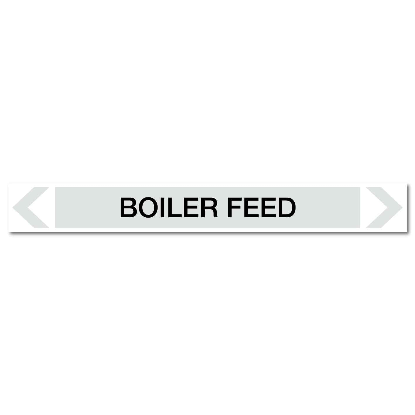 Steam - Boiler Feed - Pipe Marker Sticker - New Signs