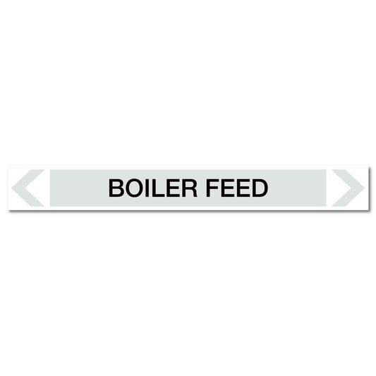 Steam - Boiler Feed - Pipe Marker Sticker - New Signs