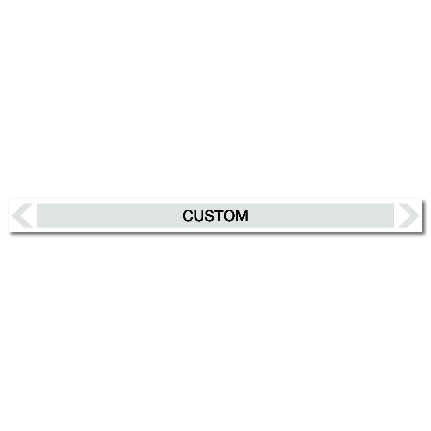 Steam - Custom - Pipe Marker Sticker - New Signs