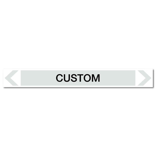 Steam - Custom - Pipe Marker Sticker - New Signs