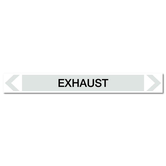 Steam - Exhaust - Pipe Marker Sticker - New Signs