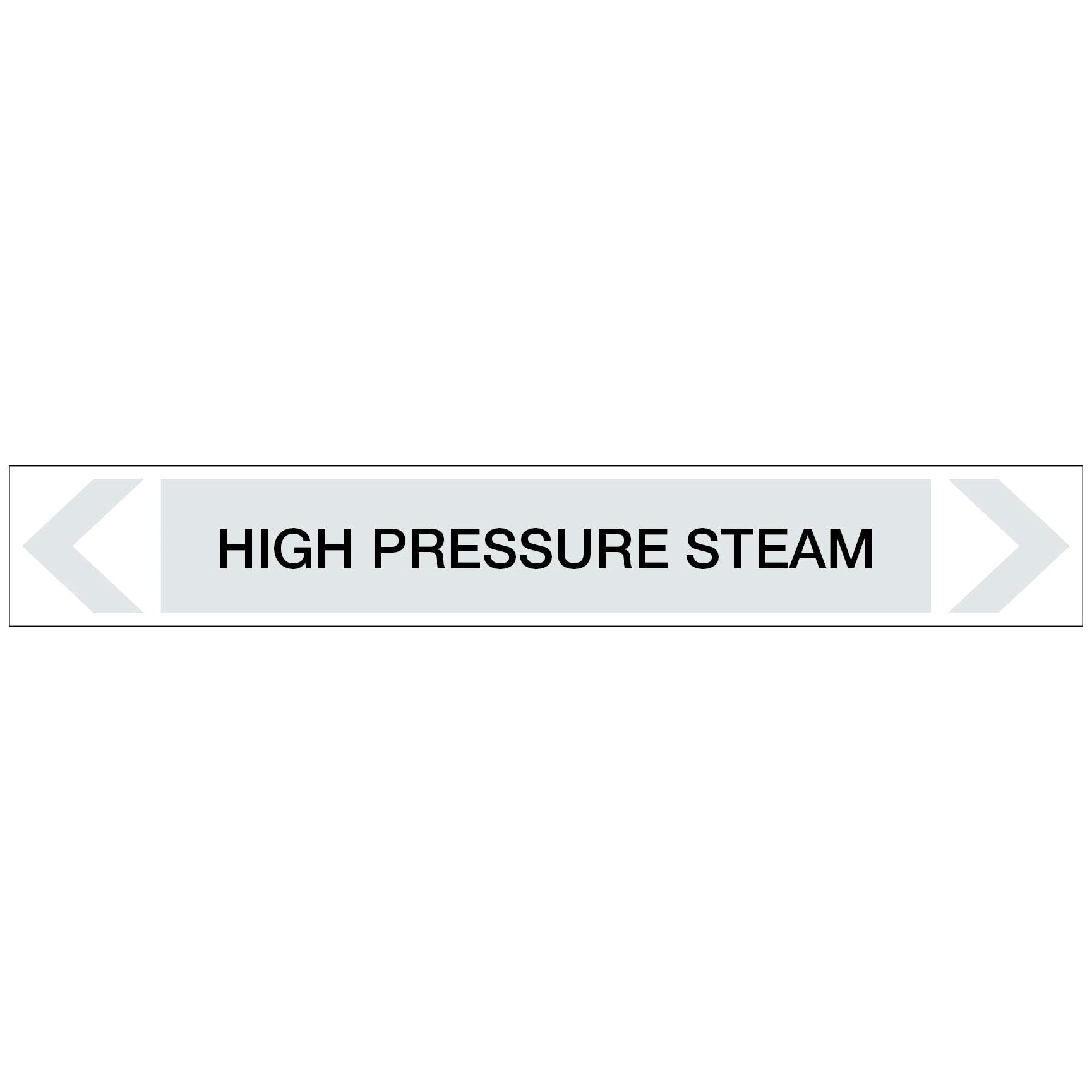 Steam - High Pressure Steam - Pipe Marker Sticker - New Signs