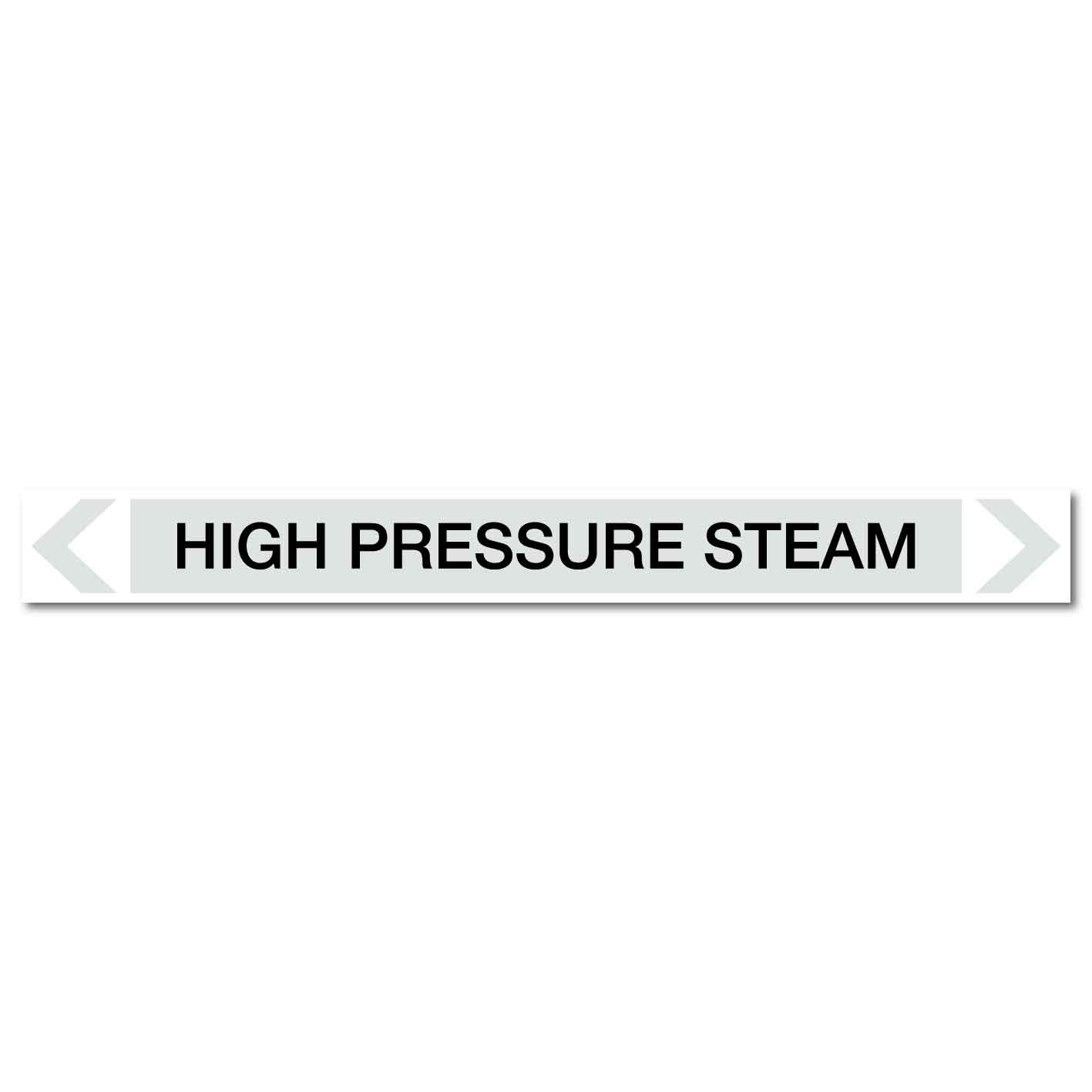 Steam - High Pressure Steam - Pipe Marker Sticker - New Signs