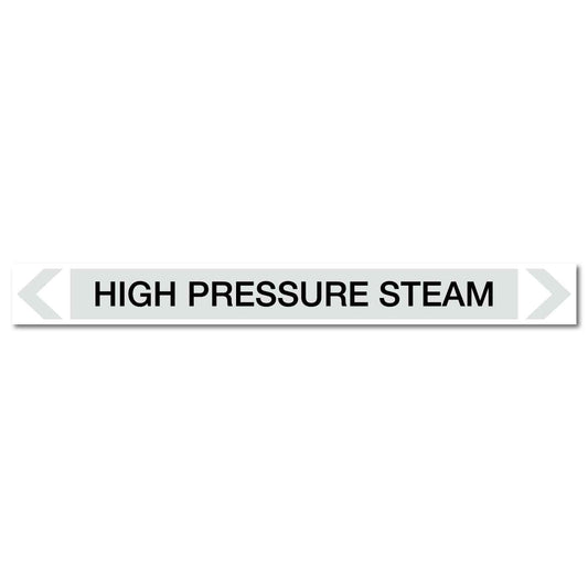 Steam - High Pressure Steam - Pipe Marker Sticker - New Signs