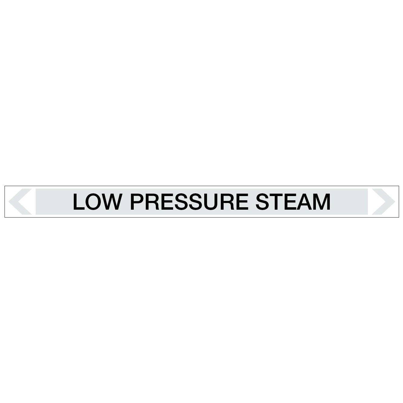 Steam - Low Pressure Steam - Pipe Marker Sticker - New Signs