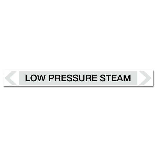 Steam - Low Pressure Steam - Pipe Marker Sticker - New Signs