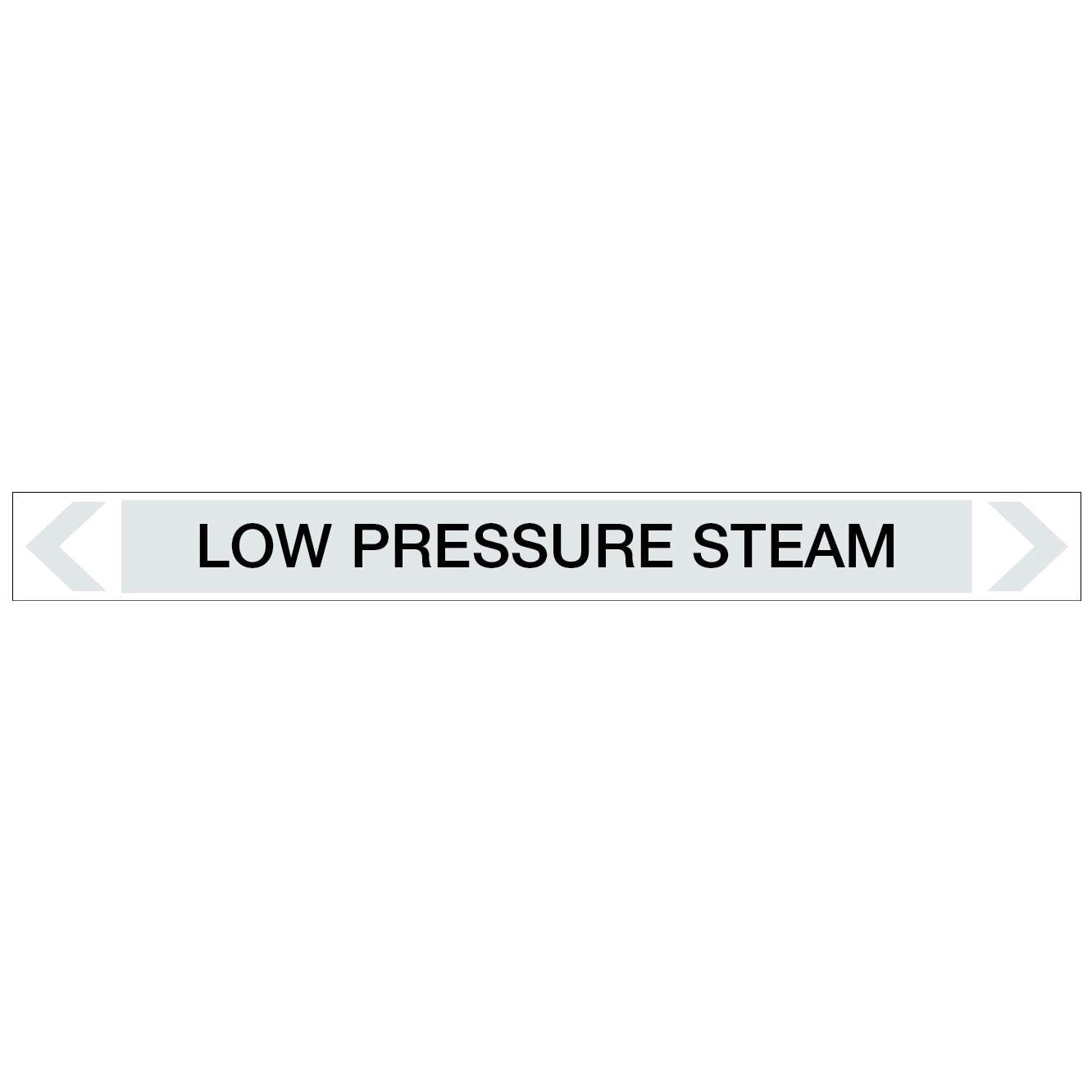 Steam - Low Pressure Steam - Pipe Marker Sticker - New Signs