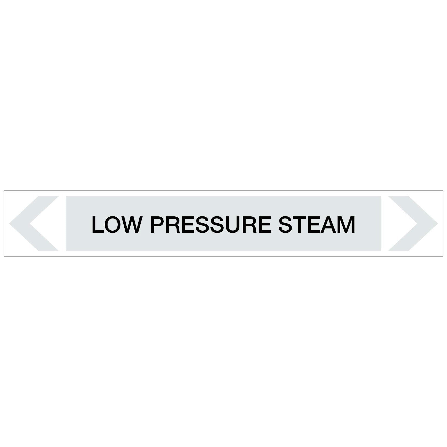 Steam - Low Pressure Steam - Pipe Marker Sticker - New Signs