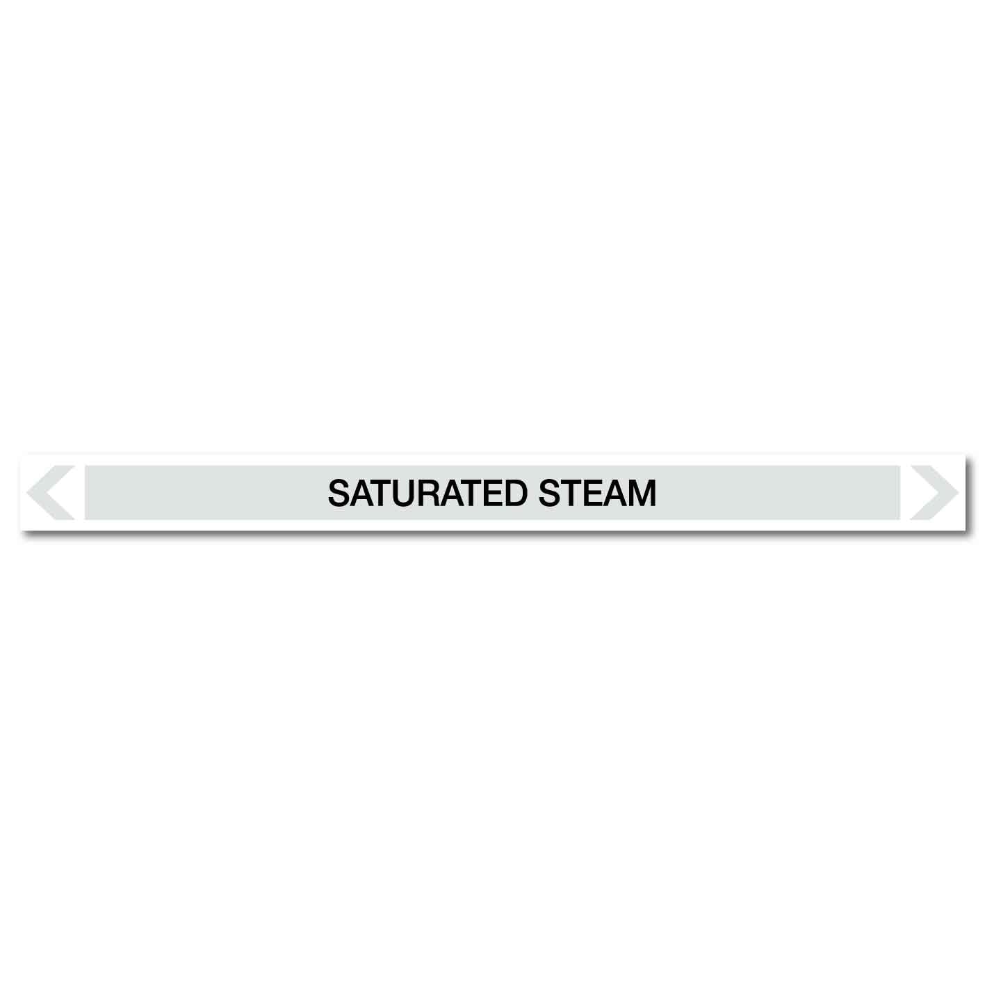 Steam - Saturated Steam - Pipe Marker Sticker - New Signs