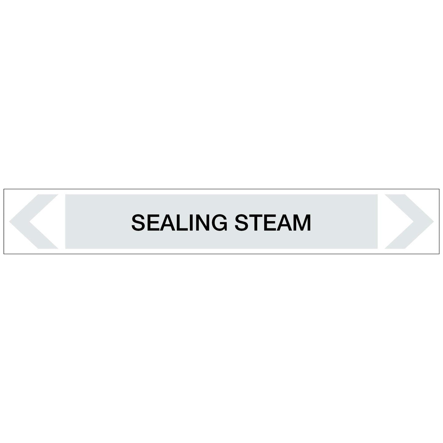 Steam - Sealing Steam - Pipe Marker Sticker - New Signs