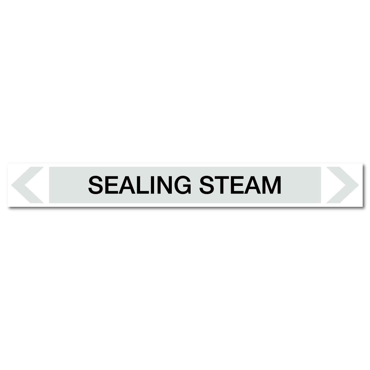 Steam - Sealing Steam - Pipe Marker Sticker – New Signs